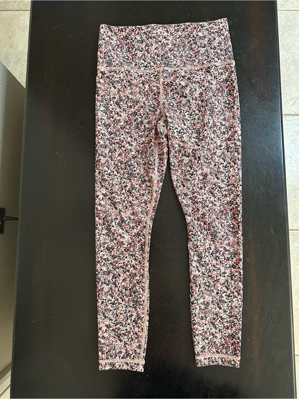 Athleta Elation Ultra High-Rise 7/8 Legging Pink Multi Print
